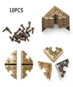 10 pièces 25mm meubles antiques artisanat en métal boîte à bijoux pied caisse en bois protecteur coin décoratif 9907827
