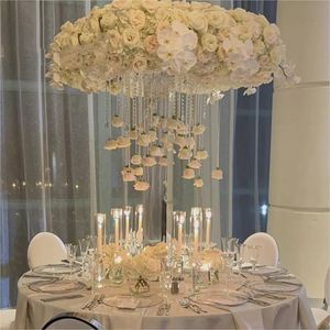 10 pièces) 50 à 110 cm de haut) design Simple pour la décoration de mariage fleur grand support en acrylique miroir matériel centres de table