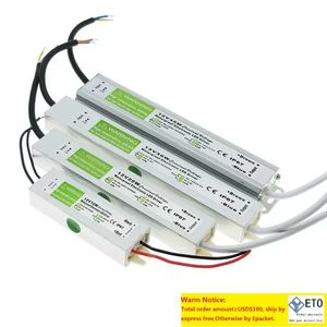 10 Uds AC110V220V fuente de alimentación 20W IP67 transformador LED resistente al agua controlador electrónico de aleación de aluminio