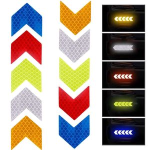 10Pcs Bike Frame Sticker Arrow Reflective Sticker Car Motorcycle Bicycle Decal Safety Cycling Reflective Tape Bike Accessories