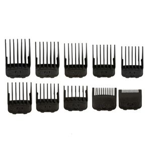 10pcs Black Magnetic Cut Hair Clipper guides 1/16 