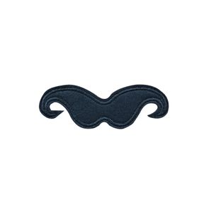 10 pièces patchs de moustache noire pour vêtements fer sur transfert Applique Patch pour sacs en jean bricolage coudre sur broderie Badge3036477