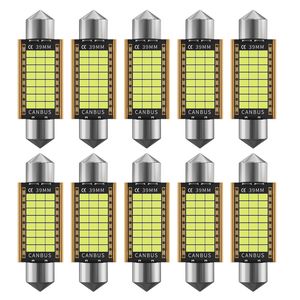 10 pièces C5W C10W LED ampoules Canbus Festoon-31MM 36MM 39MM 41MM 2016 puce voiture intérieur dôme lumière liseuse 12V 24V erreur gratuite