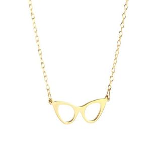 10 pièces lunettes œil de chat cadre collier Simple géométrique lecture livre amant lunettes chaîne colliers pour femmes fête Hipster cadeaux 240H