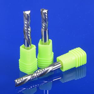 10pcs CNC Router Bit Down Cut 3,175 mm 4 mm 5 mm 6 mm Moulin à extrémité en carbure 2 flûtes gauche outil de fraisage de fraignage en spirale pour bois