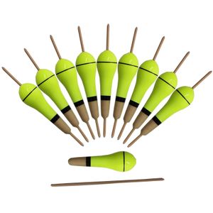 10 Uds. Bobbers de Pesca flotador de corcho Paulownia juego de flotadores de Pesca de madera Balsa de corriente pesada 8,5 cm/2g Flotteur Peche Coup Pesca 240125