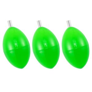 10 pièces flotteurs de pêche à la mouche bouée Bobber indicateur de frappe PVC plastique transparent flotteur Surface ovale bulle transparent 635 cm 240108