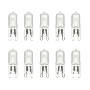 10 pièces G9 ampoules halogènes 230-240V 25W 40W boîtier à Capsule Transparent givré lampes LED éclairage blanc chaud pour la cuisine à domicile