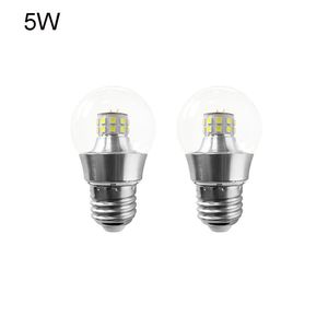 10 Uds bombilla LED de maíz G45 bombillas de bola de frijol de cristal transparente 5w 7w lámpara de escritorio de araña de techo E27 bombilla LED de globo luz de callos