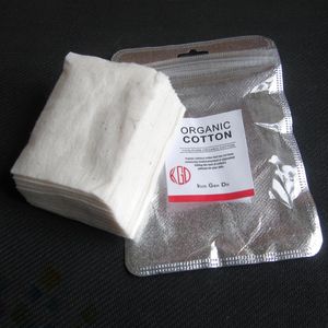 Lote de 10 Uds de algodón orgánico japonés Koh Gen Do Wicks Cottons 80*60MM para accesorios para fumar DIY envío gratuito con DHL