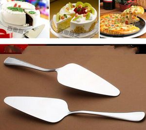 Herramientas para pasteles Matel 410 Cuchillo con forma de triángulo de acero inoxidable Gear cake servidor de pizza herramientas para pasteles soporte para bodas al por mayor o personalizado