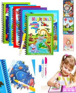 10 Uds. De libros para colorear reutilizables Montessori con dibujo de agua mágico para niños, juguetes sensoriales de educación temprana 7738281