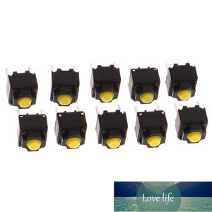 10 pièces bouton muet interrupteur silencieux souris sans fil bouton de souris filaire Micro interrupteur bouton poussoir jaune 6*6*7.3mm prix usine conception experte qualité dernier style