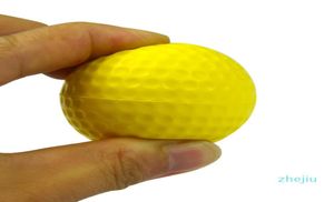 10pcs Pu Foam Golf Balls jaune éponge élastique Entraînement extérieur intérieur 2812595