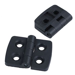 Bisagras de puerta de plástico negra reforzada de 10 piezas 40 mm x 30 mm