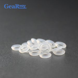 10pcs Silicona transparente O Junta de sello de anillo 5 mm CS Food Grade Tor-June Sello 15/16/17/18/19/38/40 mm OD VMQ O Tipo de lavado anillo de anillo