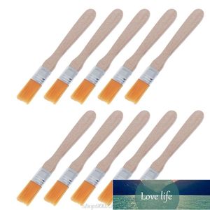 10 unids Cepillo de mango de madera Cerdas de nylon Herramientas de limpieza de soldadura para soldar flujo Pasta Teclado de residuos PC F16 21 Dropshipping