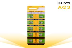 10 pièces carte AG3 pour montre jouets à distance SR41 192 pile pile alcaline 155V L736 384 SR41SW CX41 LR41 392 piles bouton 1277548