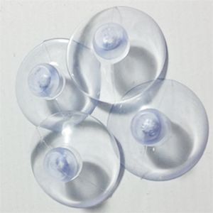 10pcset 35mm Champignon Tête Sucker PVC Fish Tank Verre Transparent Perforé Clair Ventouses Fenêtre Décor Voiture De Mariage 220527