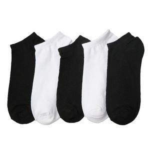 10 pares de calcetines cortos para hombre, estilo blanco y negro, zapatillas tobilleras informales de corte bajo, boca poco profunda, medias náuticas para hombre