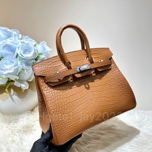 10S style discount tout sac fourre-tout fait à la main sac de designer limité Noble 25CM avec peau de crocodile de qualité supérieure originale importée personnalisation TOP offre ponctuelle avec boîte