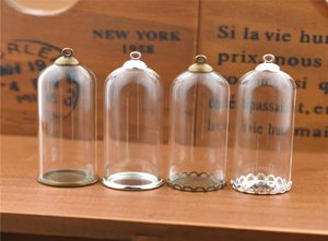 10set 5018mm tube de verre creux cloche pot avec base de réglage perles bouchon ensemble flacons en verre pendentif sphère creuse résultats de bijoux 9665323