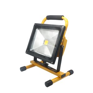 Edison2011 12V Led Luz de inundación 10W 20W 30W 50W Impermeable IP65 Recargable Proyector portátil Lámpara de reflector Luz de camping