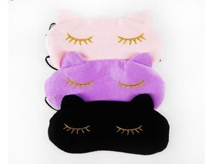 10x CUCommax Cat mignon Cat Sleeping Eye Mask Nap Cartoon Eye Shade Sleep Mask Mask Bandage sur les yeux pour Sleeping2158146