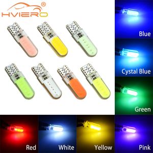 10x T10 W5W COB LED Silicagel Silicagel Imperméable 194 501 Wedge Lights Marker de voiture Lecture Dôme Lampe Auto Ampoules de stationnement pour LADA DC 12V