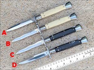 Couteau automatique de la mafia italienne de 11 pouces EDC couteau de poche de survie tactique 440 lame matériau Alec poignée outil de camping en plein air BM 3300 3310 3320 3400