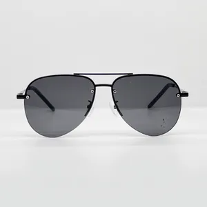 11 gafas de sol de diseñador de lujo para mujer, media montura retro, monograma, montura negra de diseño clásico, lentes protectoras uv400, gafas que vienen con caja y bolsa originales