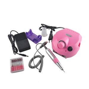 110/220V 30000 RPM Pro Electric Nail Art Drill File Bits Machine Kit de manicura Salón profesional Home Nail Tools Set