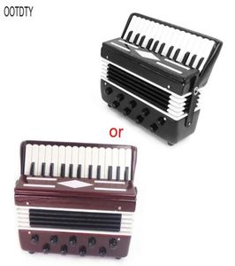 112 Dollhouse Wooden Accordion Miniature Musical Instruments Collection H100929532683345