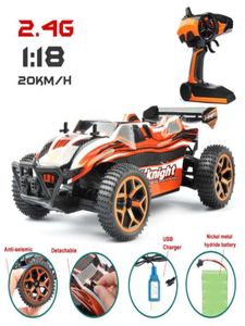 Coche RC a escala 118, vehículos todoterreno de 4 canales, modelo de juguete, bicicleta de Cross de alta velocidad, coche de Control remoto eléctrico para niños, juguetes grandes 3712608