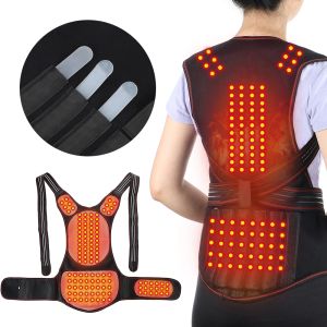 118 Tourmaline Thérapie magnétique Auto-chauffage Épaule enveloppe arrière Posture Correcteur CELaire Couper Masseur Stimulateur d'acupoint