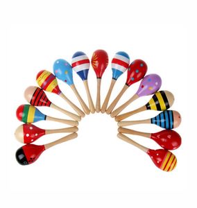 Juguete para bebés de 11CM, sonajero de madera para niños, Maracas Cabasa, instrumento musical, martillo de arena, instrumento Orff, juguetes infantiles 1011691