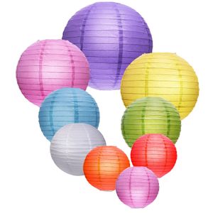 Linternas de 12 ''(30 cm) de varios colores, farolillos de papel chinos para eventos, fiestas, bares, festivales, decoración de bodas