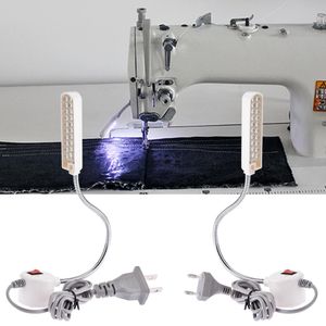12/20/30LED portátil máquina de coser luz LED Base de montaje magnético lámpara de cuello de cisne para todas las máquinas de coser iluminación