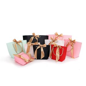 12 couleurs papier cadeaux sacs sac à main couleur pure vêtements chaussure bijoux sac à provisions emballage cadeau recyclable pour emballage DHL livraison gratuite