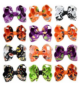 12 Design Girls Halloween Pumpkin Bedpins Barretles Children Spider Hairsories Prainces Paply Hair Clips B0019268665