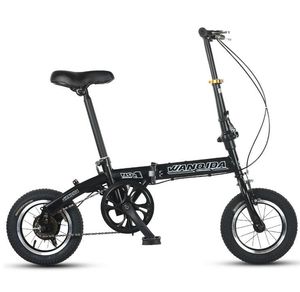Bicicleta de montaña plegable de 12 pulgadas/14 pulgadas ultraligeras bicicletas portátiles mini bicicleta de carretera no deslizante para niños adultos