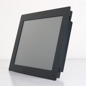 Monitor de pantalla LCD de pantalla de 12 pulgadas de productos de control de instalación integrados táctiles de resistencia VGA USB de tableta