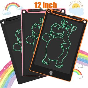 Tableta de escritura LCD de 12 pulgadas, juguetes educativos de aprendizaje para niños, tablero de dibujo, pizarra mágica para niñas 240124