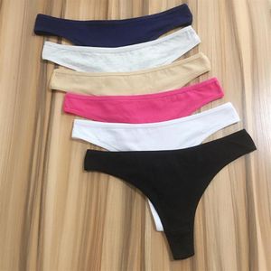 12 STKS Dames Slipje Plus Size Vrouwen Sexy G-String Lingerie Femme Vrouw Thongs T-Back Vrouwelijk Ondergoed Katoenen Panty Tanga Mujer253O