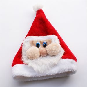 12 Uds sombreros de Papá Noel decoración espesar sombrero de Navidad Festival fiesta de disfraces gorro de Navidad regalo para el año 40*28cm