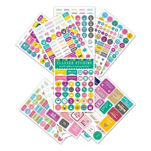 12 feuilles de planificateur Sticker 2 Group mensuel Les calendriers hebdomadaires encouragent des notes de décoration de planification et des autocollants de plans créatifs