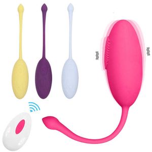 Vibrador de 12 velocidades huevo Control remoto inalámbrico bolas Vibradoras para mujer estimulador de clítoris punto g Consolador Sexo Vibrador