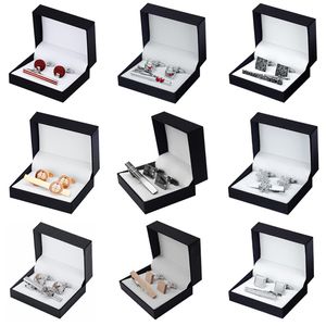 12 Styles Haute qualité Pince À Cravate Boutons De Manchette Coffret Cadeau À Choisir Hommes Cravate Chemise Boutons De Manchette Pince À Cravate Boîte À Bijoux De Mariage Livraison gratuite