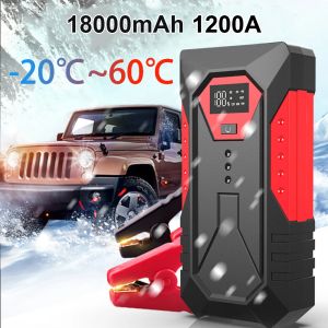 1200A CAR JUNT STARTER BANK Power Bank 12 V Batería portátil Batería Booster Dispositivo de arranque de gasolina Diesel Carrinador Buster