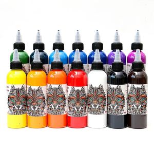 120ml Nuevo producto Tatuaje Pigmentos Tatuaje Tatuaje Tinta 14 Colores Tatuaje Pigmentos Tinta Cada de tatuajes Permanente tatuaje